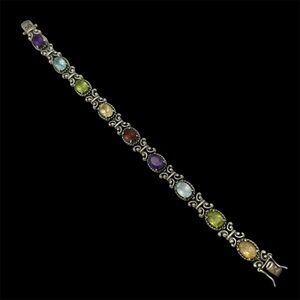 Ross-Simons Sterling Silver Semi-Precious Tennis Bracelet